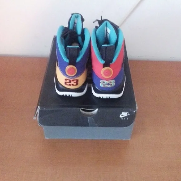 Kids Black and Blue Sneakers - Picture 3 of 7